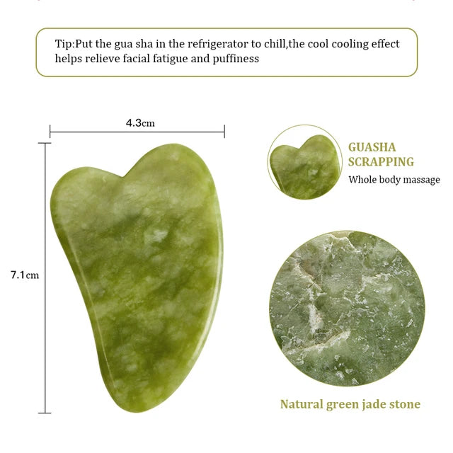 Velori Jade Scraper — Face & Body Gua Sha Slimming Massager