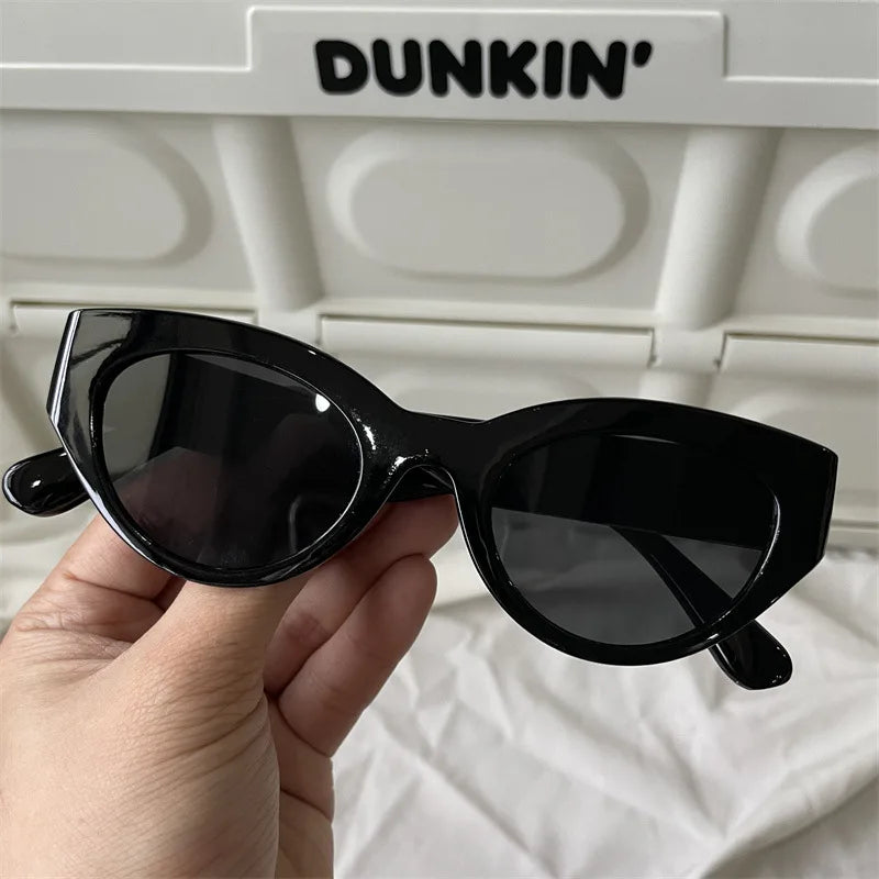 The Most Comprehensive Black Sunglasses Collection Y2K/Sunshade/Large Frame Sunglasses Cat's Eye Sunscreen Glasses