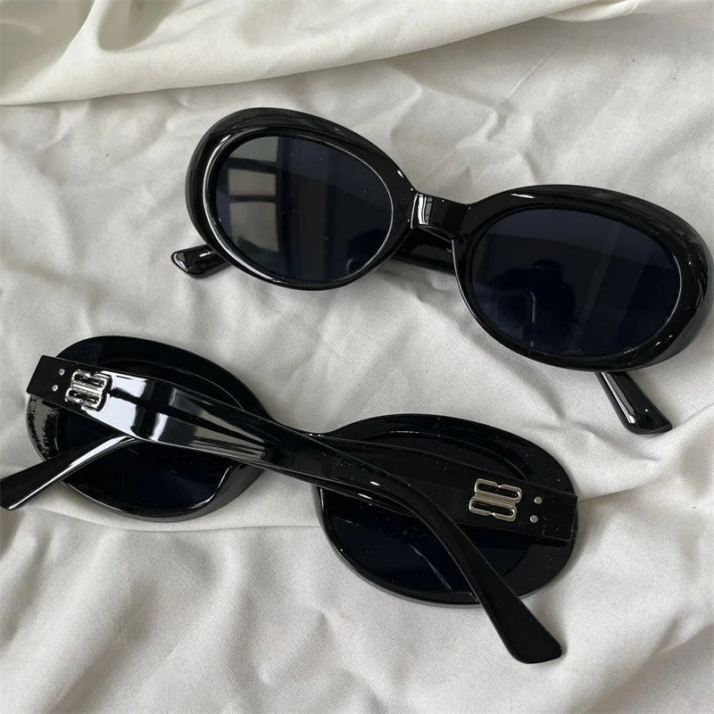 The Most Comprehensive Black Sunglasses Collection Y2K/Sunshade/Large Frame Sunglasses Cat's Eye Sunscreen Glasses