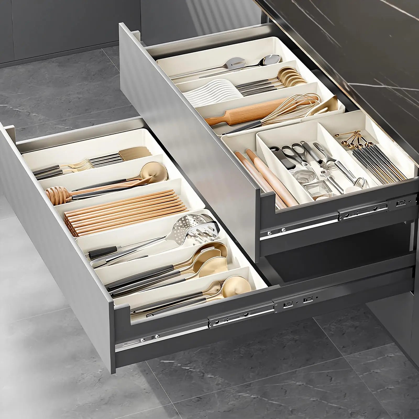 Velori Utensil Tray — Expandable Kitchen Drawer Organizer