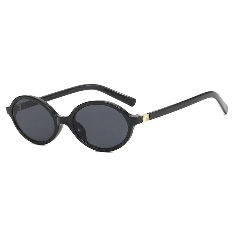 Vintage Oval Sunglasses Women Fashion Y2K Small Sun glasses Ladies Trendy Sexy Leopard Eyegalsses UV400 Retro Eyewear Men Shades