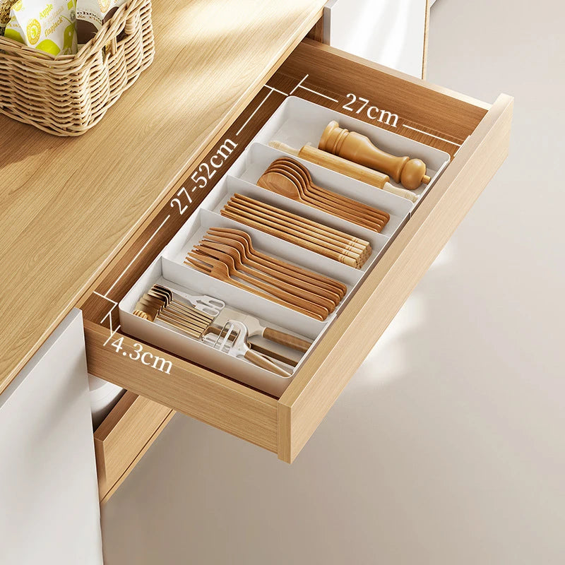 Velori Kitchen Tray — Expandable Cutlery & Drawer Organizer