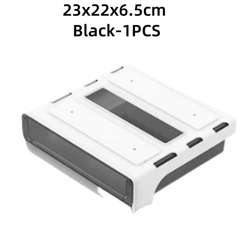 Under Desk Drawer Slide Out for Home Office School Organization and Storage Self-Adhesive Slide Out Expandable Drawer Storage