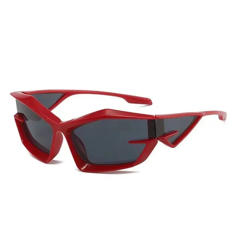 Cyberpunk Style Sunglasses Trendy Hip Hop UV400 Protection Sunglasses Fashionable Eyewear for Men And Women