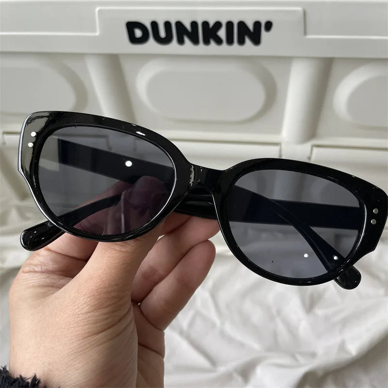 The Most Comprehensive Black Sunglasses Collection Y2K/Sunshade/Large Frame Sunglasses Cat's Eye Sunscreen Glasses