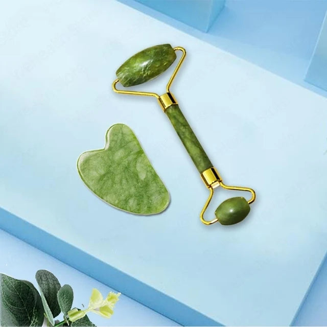 Velori Jade Scraper — Face & Body Gua Sha Slimming Massager