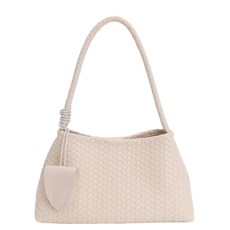 Large Capaci Woven Bag Women Autumn Winter New Retro Commuter Underarm Single Oulder Bag Simple Sle Handbag for Work Сумка 2026