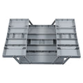 2/3 Tier Foldable Drawer Organizer Expandable Desk Organizer Trays with Adjustable Compartments for Office,Kitchen Supplies