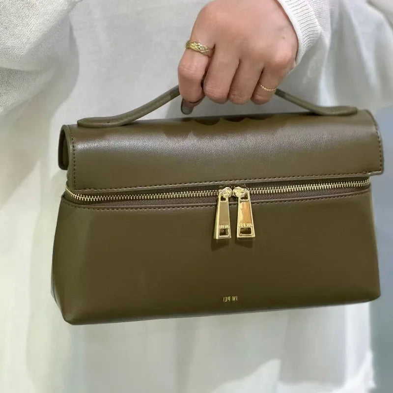 JW PEI box bag Thea single shoulder lunch box bag handbag single shoulder crossbody commuting bag for women