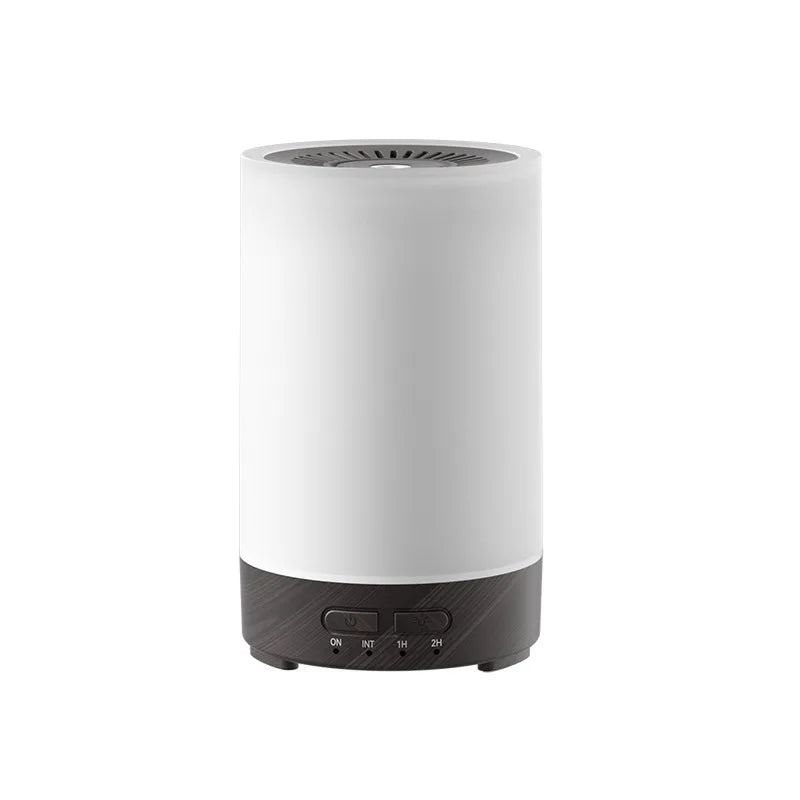 150ML Ultrasonic Wood Grain Essential Humidifier Air Humidifier for Bedroom Office Home 7 Color LED Light Aromatherapy Diffuser