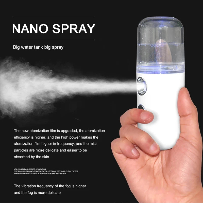 Velori Travel Mist — USB Rechargeable Nano Facial Steamer for Travel
