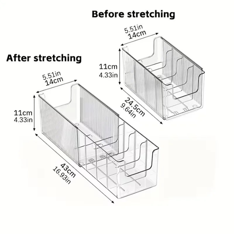 Underwear Bra Socks Organizer Expandable Cabinet Drawer Organizers Sock Scarf Underwear Storage Boxes Clear Desktop Storage Case