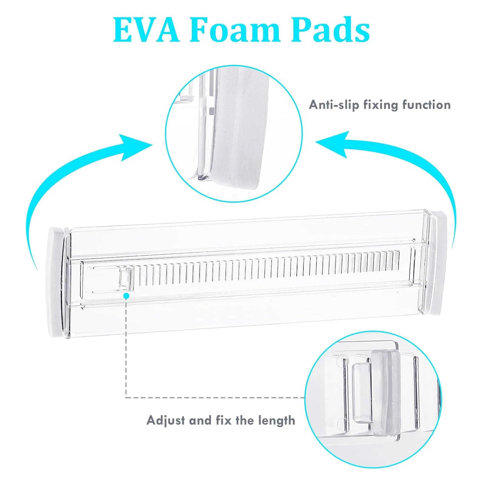 Velori Clear Organizer Set — Adjustable Expandable Drawer Dividers