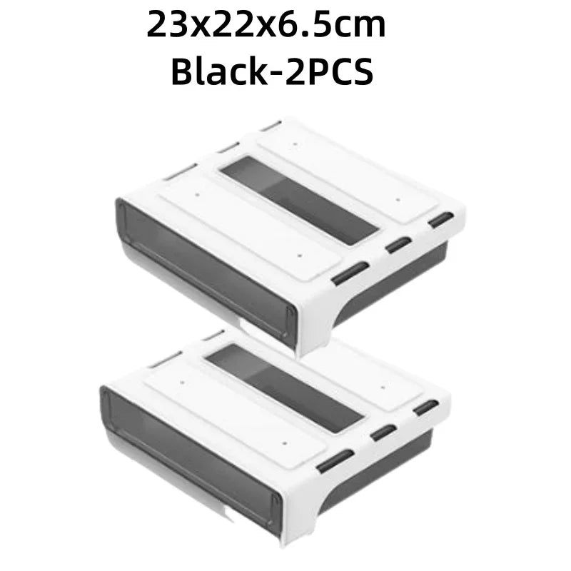 Under Desk Drawer Slide Out for Home Office School Organization and Storage Self-Adhesive Slide Out Expandable Drawer Storage