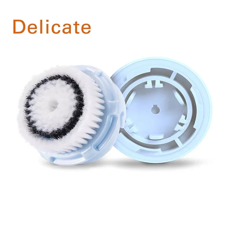 Facial Cleansing Brush Heads Daily Deep Cleaning Pores Sensitive Skin Soft Exfoliating Silicone Face Brush Heads Skin Care Tools