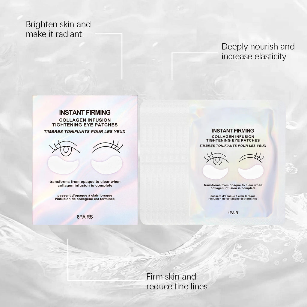 Velori Collagen Eye Patches — 8 Pairs Hydrogel Mask for Dark Circles