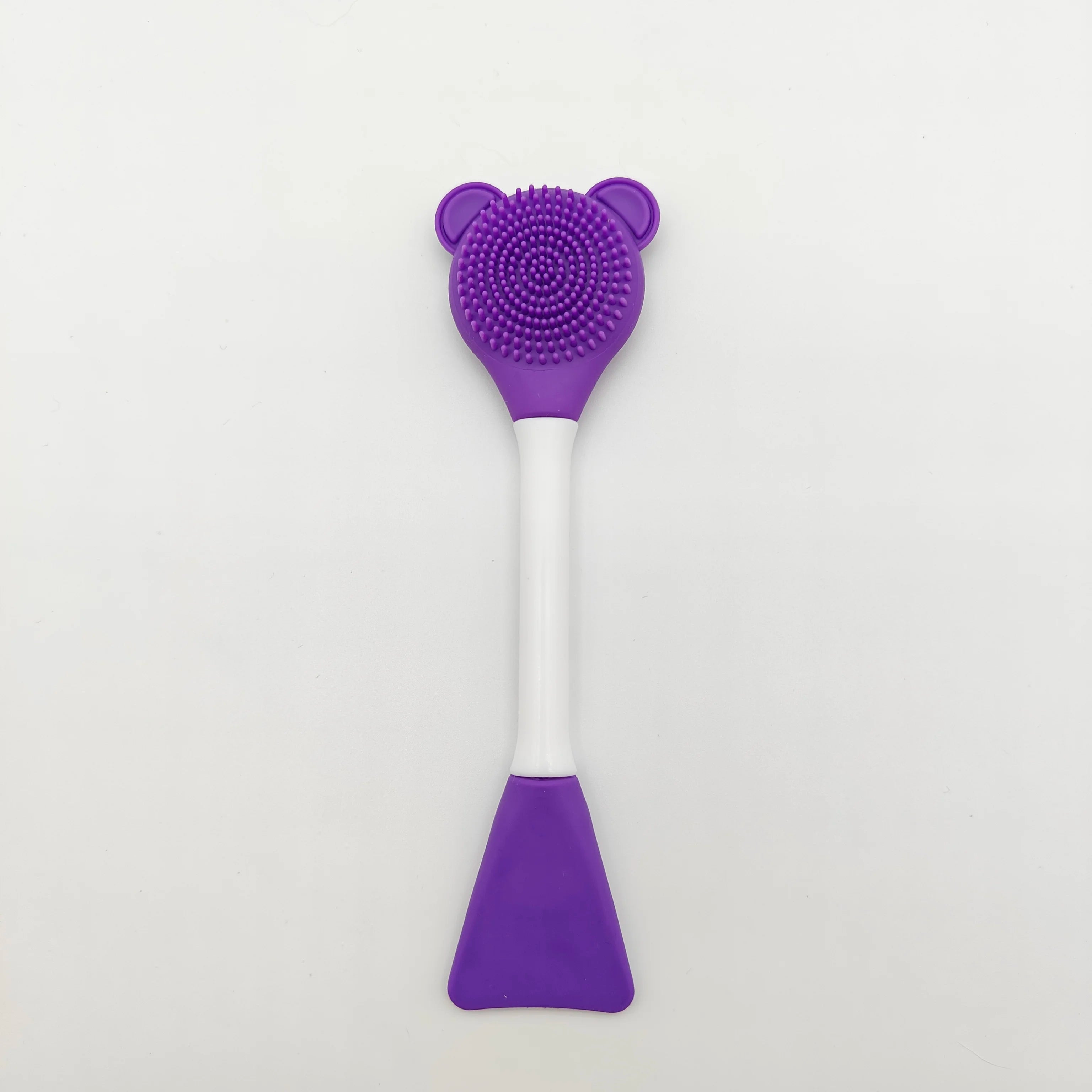 Double Head Facial Mask Brush Silicone Applicator Spoon Spatula Stirring Stick Women Skin Face Cleansing Care Home Makeup Tools