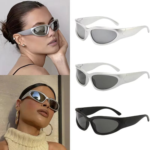2/3pcs Fashionable Men and Women Sunglasses High-end Y2K Square Bicycle Glasses Resistant Sunglasses Outdoor Hiking UV400