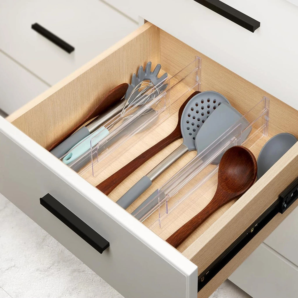 Velori Tidy Dividers — 4pc Expandable Drawer Organizer Set