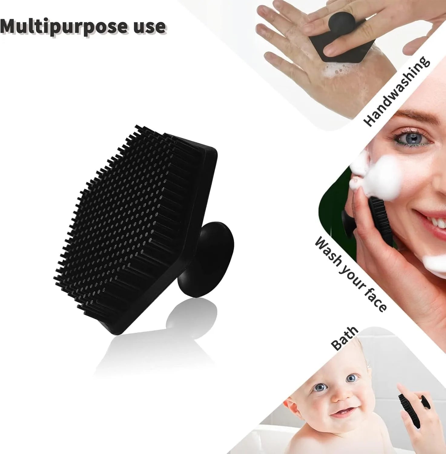 1ilicone Facial Cleaning Brush Scrubber Silicone Miniature Face Deep Clean Shave Massage Face Scrub Brush Face Cleaner For Men