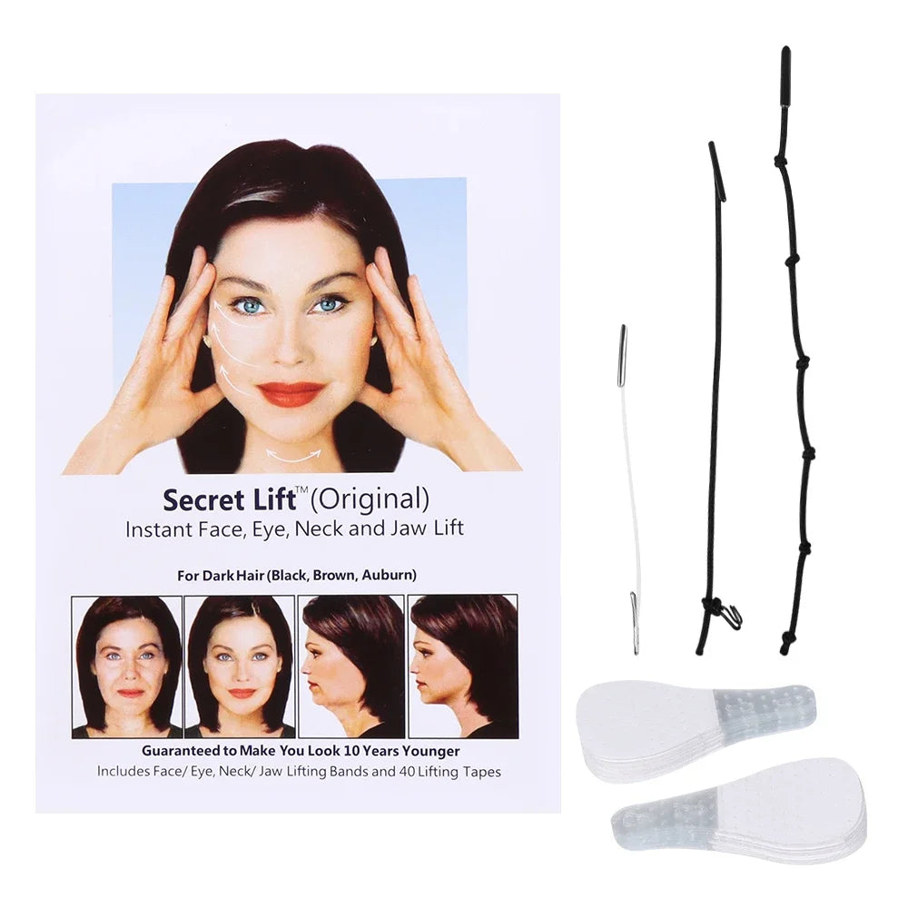 40/80Pcs Per Set Instant Invisible Face Stickers Neck Eye Double Chin Lift V Shape Tapes Makeup Facelifting Patch Adhesives