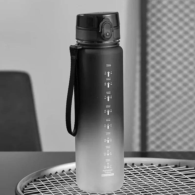1 Liter Sports Water Bottle Large Capacity  Men Women Summer Portable Plastic Bottle for Outdoor Travel Fitness Drinkware