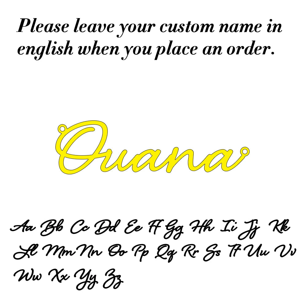 Customized Fashion Stainless Steel Name Necklace Personalized Letter Gold Color Choker Necklace Pendant Nameplate Gift