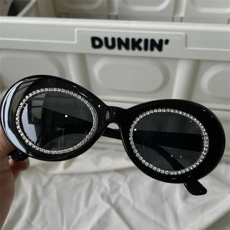 The Most Comprehensive Black Sunglasses Collection Y2K/Sunshade/Large Frame Sunglasses Cat's Eye Sunscreen Glasses