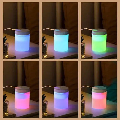 200ML USB Mini Humidifier - Ultrasonic LED Essential Oil Diffuser Portable Car Purifier & Aroma Anion Mist Maker for Home Office