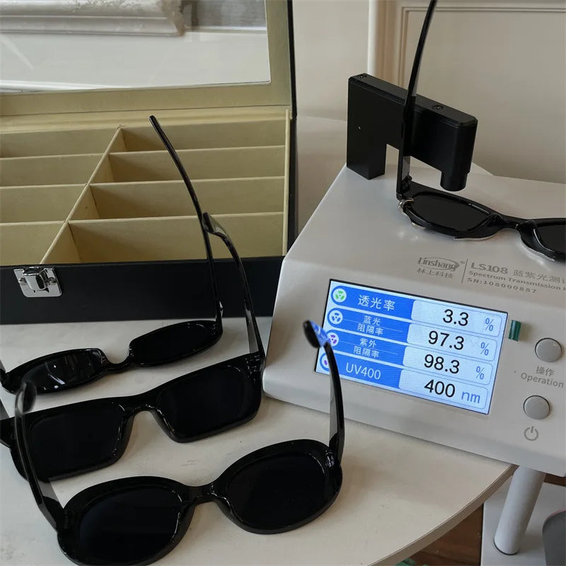 The Most Comprehensive Black Sunglasses Collection Y2K/Sunshade/Large Frame Sunglasses Cat's Eye Sunscreen Glasses