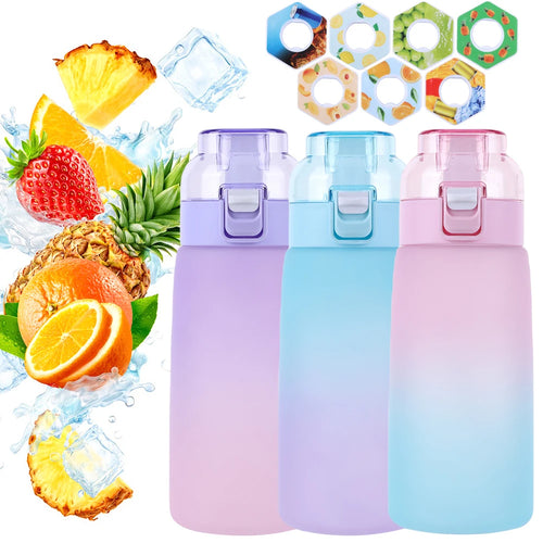 1000ML/600ML Air Water Bottle BPA Free with 7 Flavour Pods Scent Water Cup Sports Water Bottle for Gyms Outdoor Sport Schools