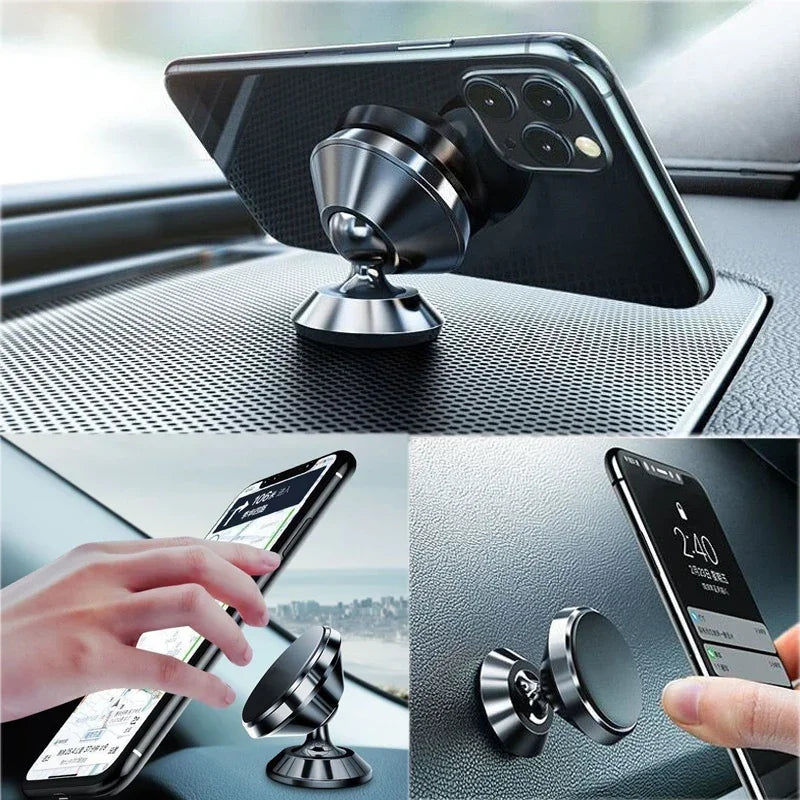 Magnetic Car Phone Holder Mobile Cell Phone Holder Stand Magnet Mount Bracket In Car For iPhone 13 12 Samsung Redmi Xiaomi
