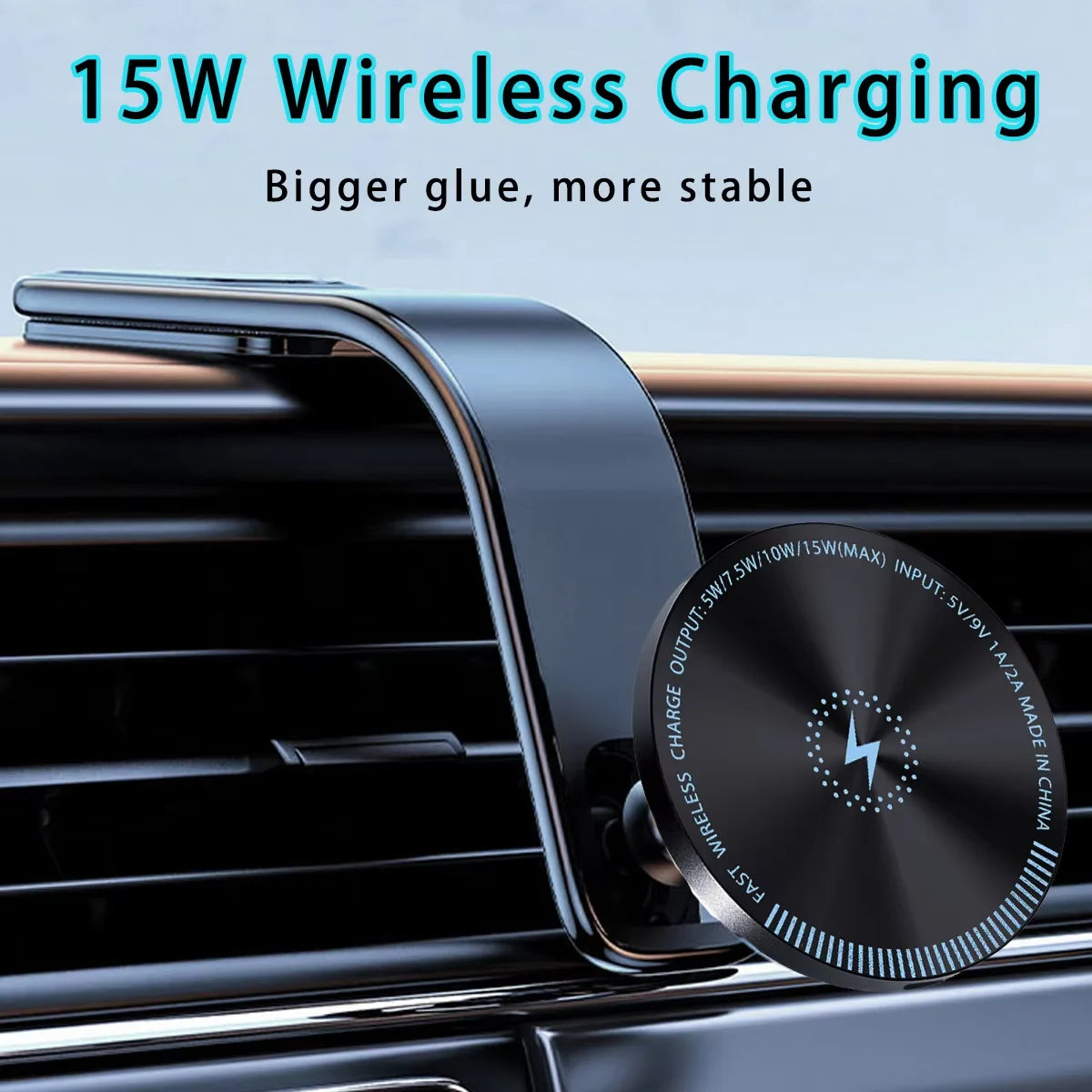 Car Mount Detachable, Bendable Aluminum Arm Magnetic Phone Holder for Car Cell Phone Mount for Car