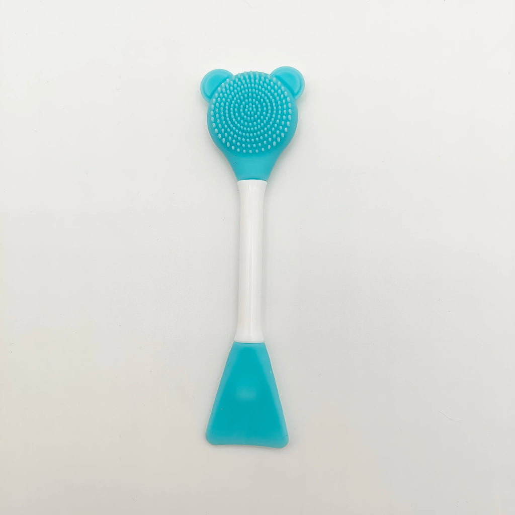 Double Head Facial Mask Brush Silicone Applicator Spoon Spatula Stirring Stick Women Skin Face Cleansing Care Home Makeup Tools