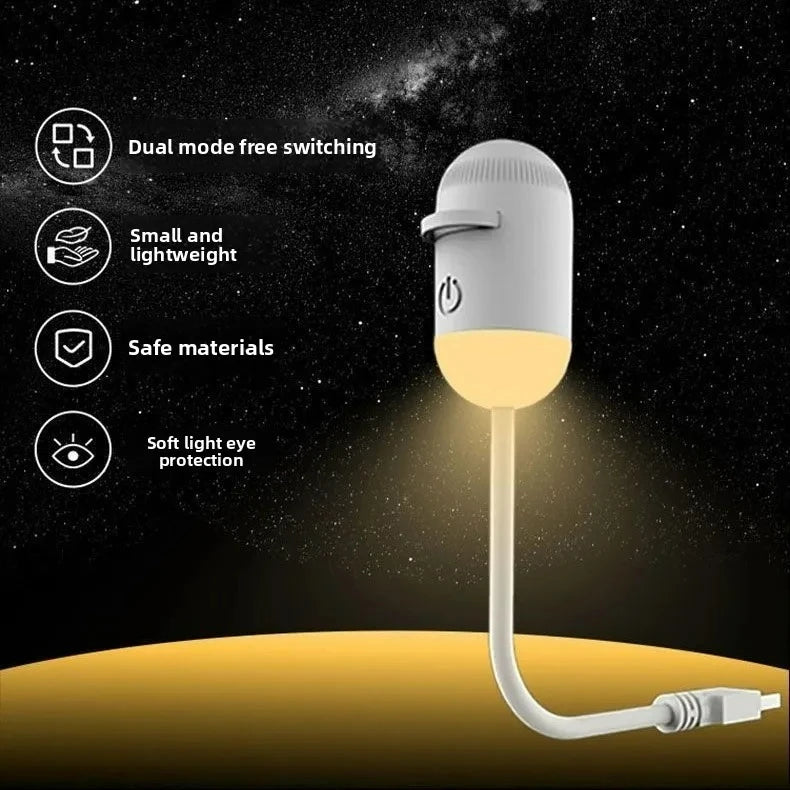 2-in-1 Mini Galaxy Star Projector Night Light – Starry Sky Ambient Lamp for Bedroom Sleep & Decoration