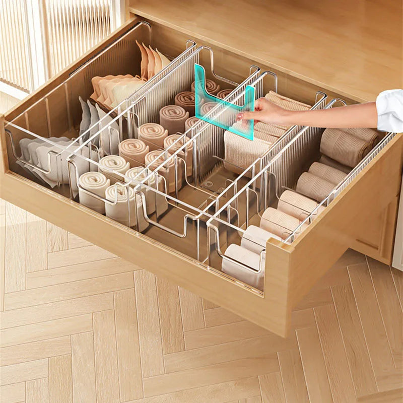 Underwear Bra Socks Organizer Expandable Cabinet Drawer Organizers Sock Scarf Underwear Storage Boxes Clear Desktop Storage Case