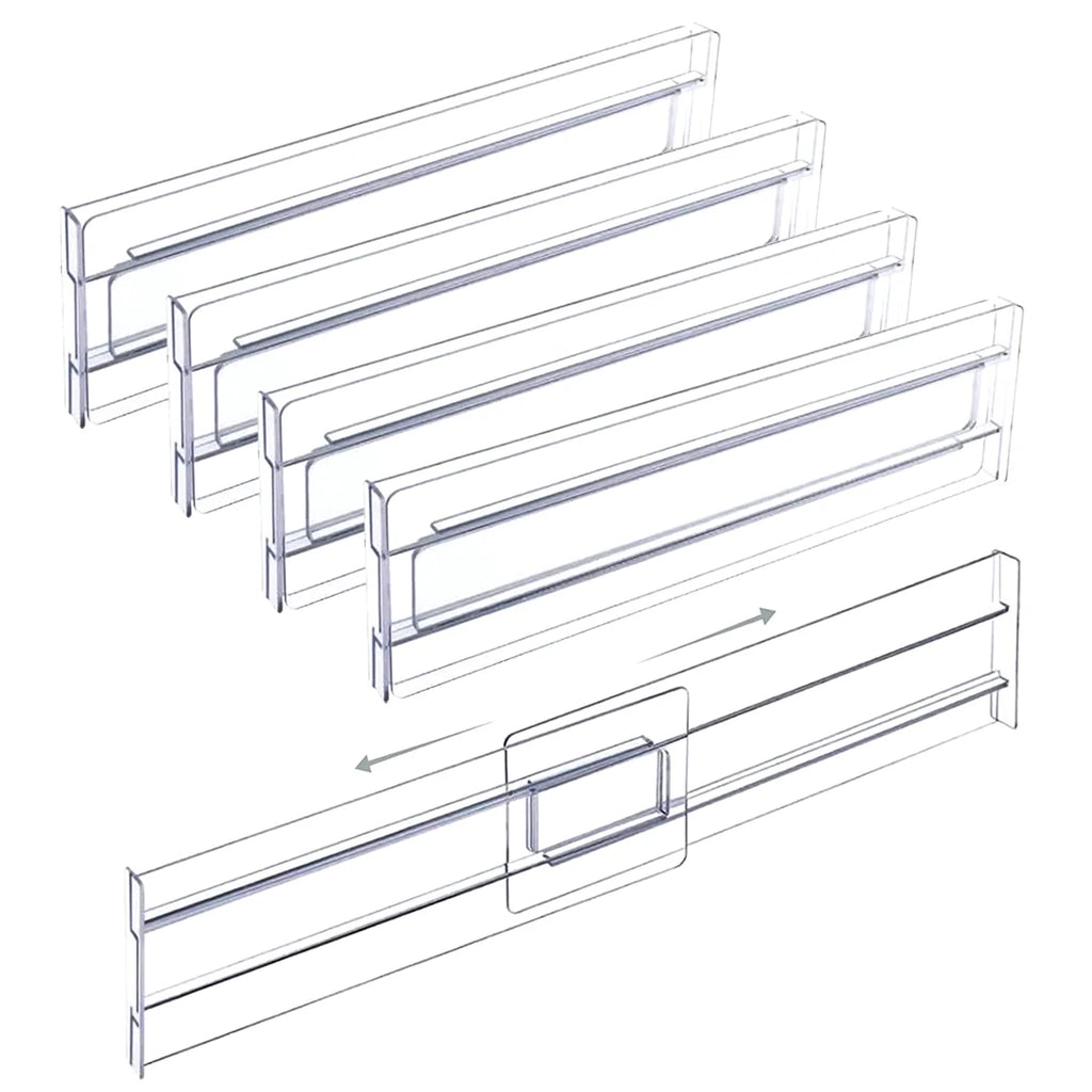 Velori Tidy Dividers — 4pc Expandable Drawer Organizer Set