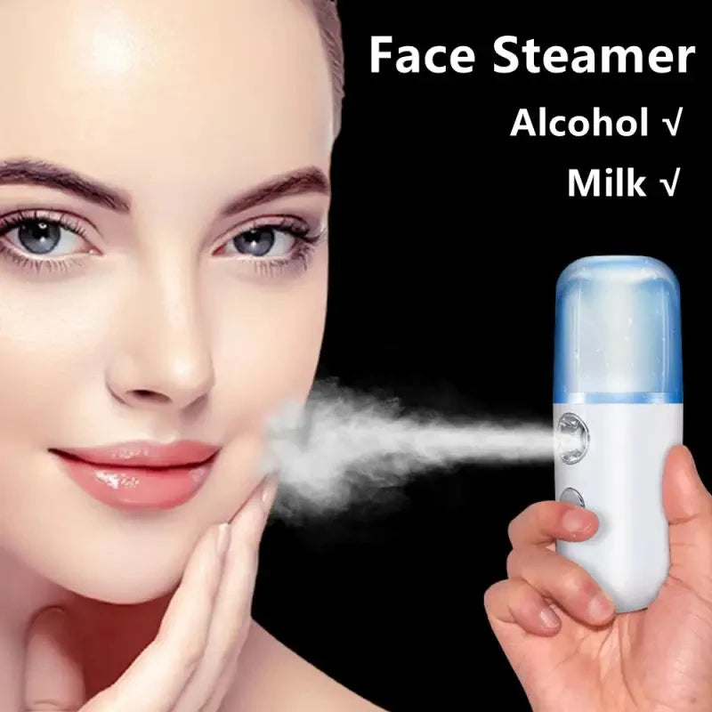 Velori Travel Mist — USB Rechargeable Nano Facial Steamer for Travel