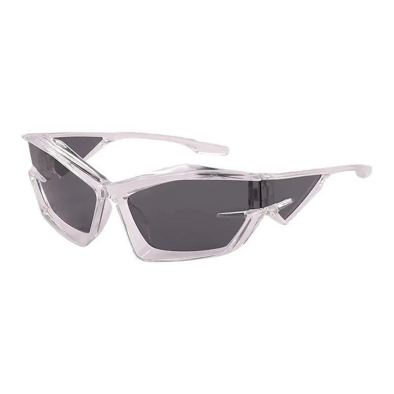 Cyberpunk Style Sunglasses Trendy Hip Hop UV400 Protection Sunglasses Fashionable Eyewear for Men And Women