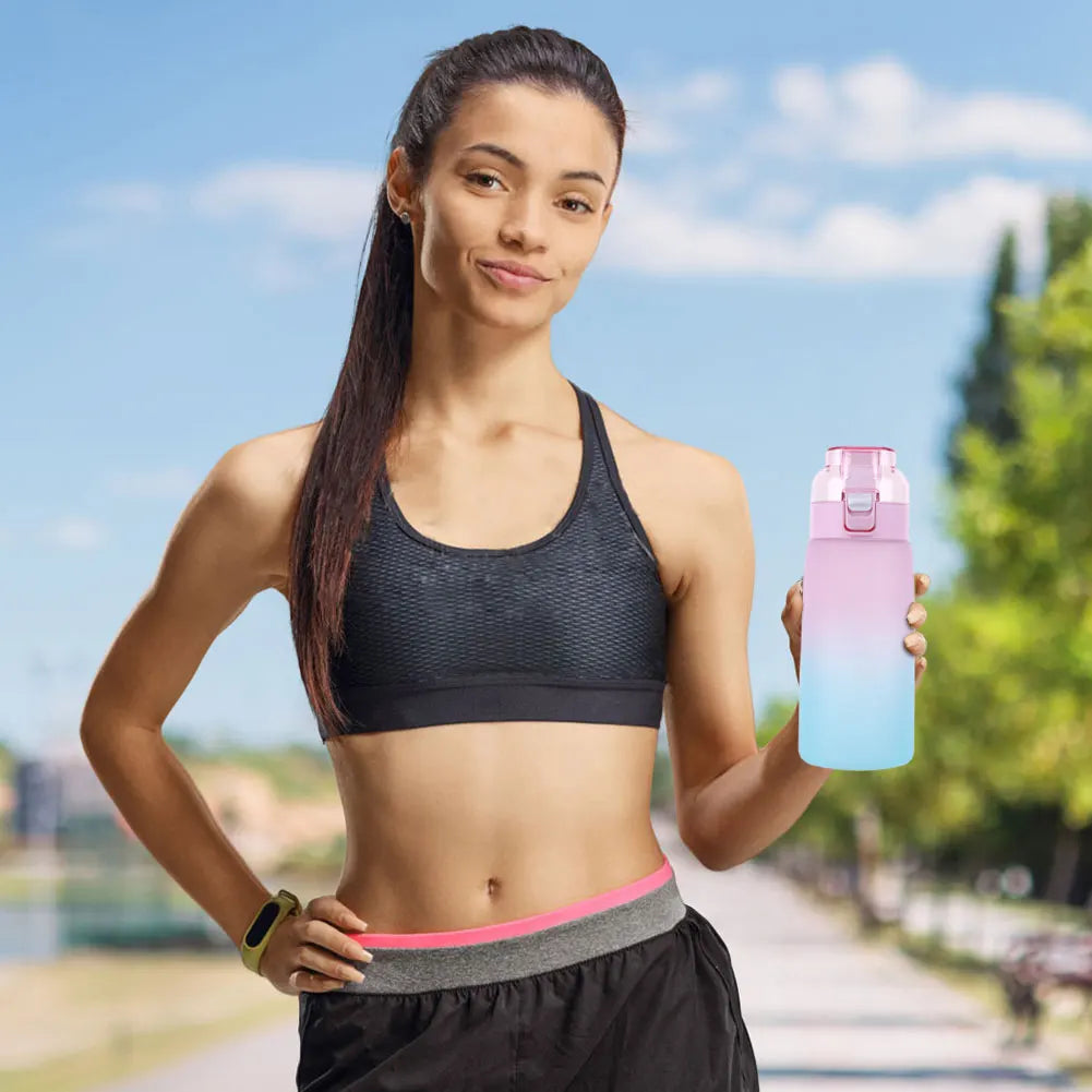 1000ML/600ML Air Water Bottle BPA Free with 7 Flavour Pods Scent Water Cup Sports Water Bottle for Gyms Outdoor Sport Schools