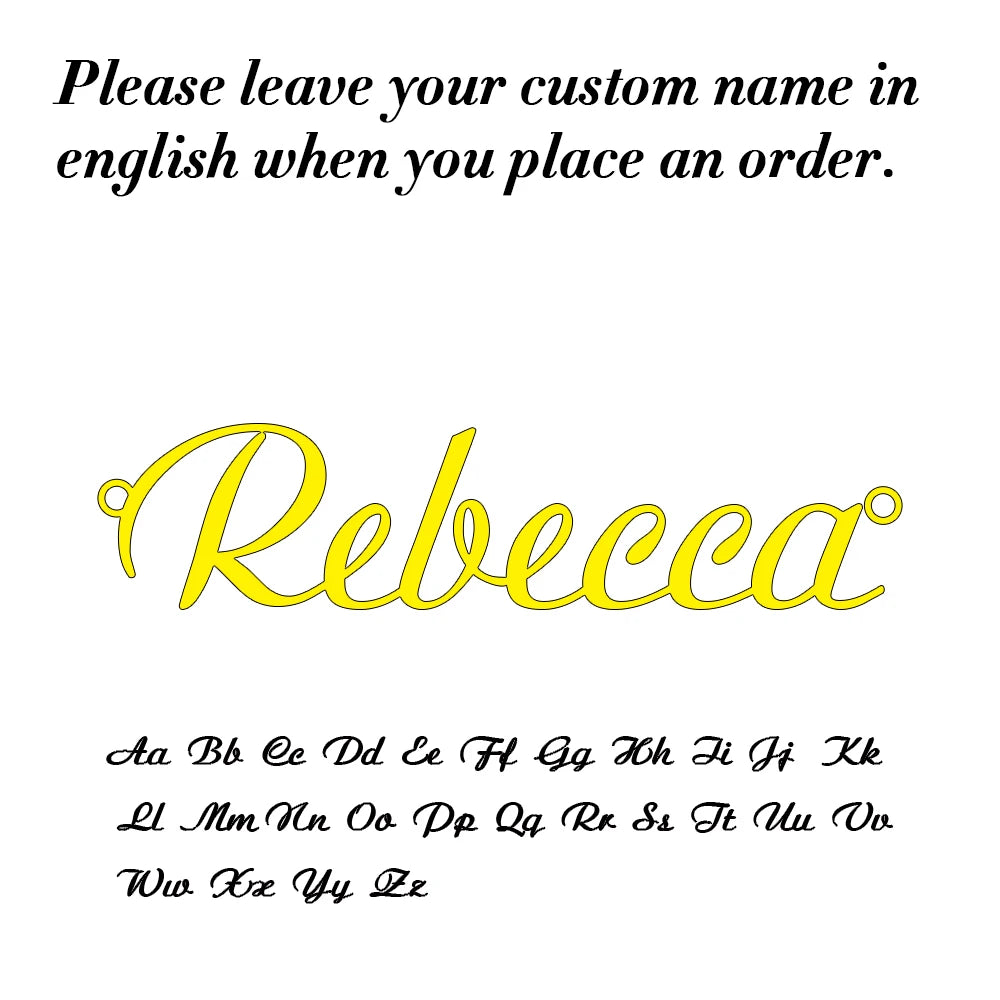 Customized Fashion Stainless Steel Name Necklace Personalized Letter Gold Color Choker Necklace Pendant Nameplate Gift