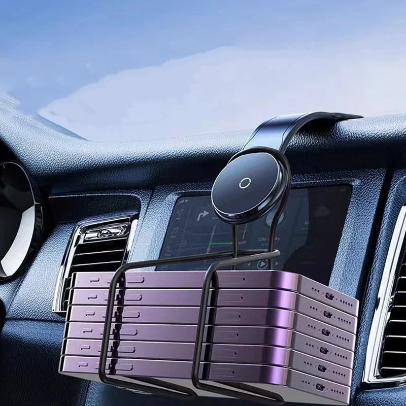 Car Mount Detachable, Bendable Aluminum Arm Magnetic Phone Holder for Car Cell Phone Mount for Car