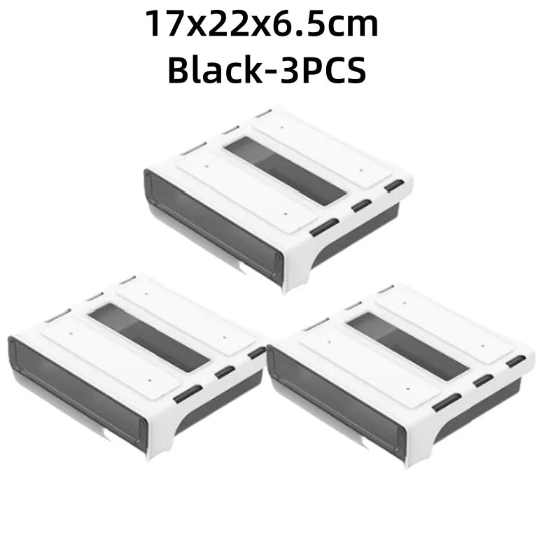 Under Desk Drawer Slide Out for Home Office School Organization and Storage Self-Adhesive Slide Out Expandable Drawer Storage