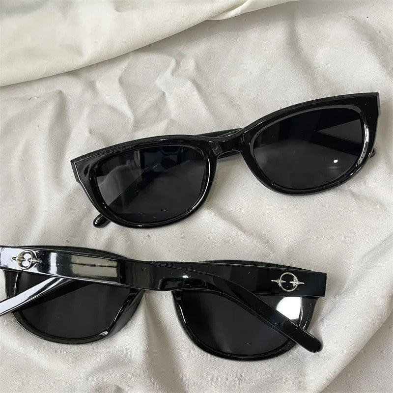 The Most Comprehensive Black Sunglasses Collection Y2K/Sunshade/Large Frame Sunglasses Cat's Eye Sunscreen Glasses