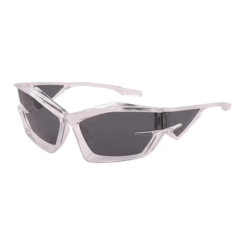 Cyberpunk Style Sunglasses Trendy Hip Hop UV400 Protection Sunglasses Fashionable Eyewear for Men And Women