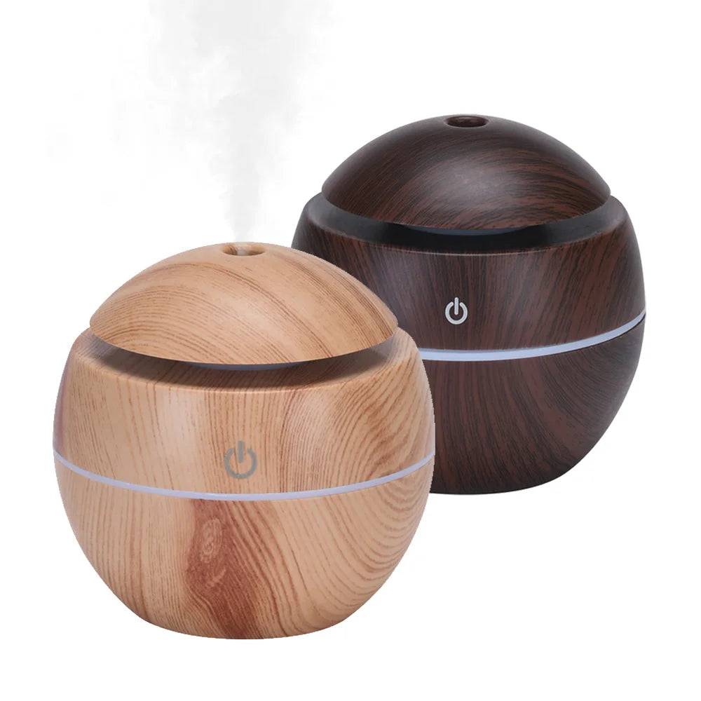 Desktop mini personal ultrasonic humidifier aromatherapy with colorful LED night light, office, bedroom, dorm room, USB power
