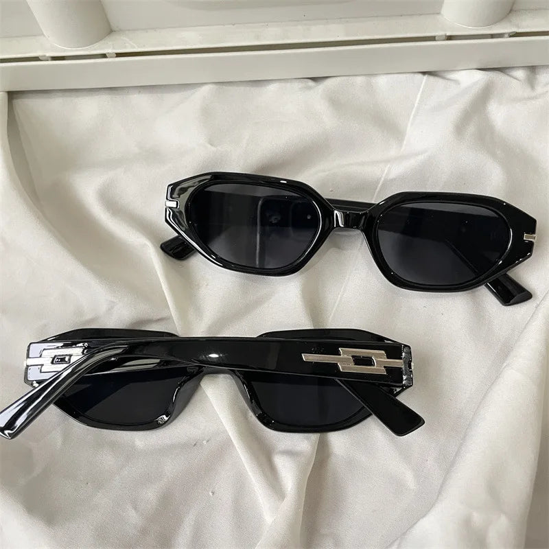 The Most Comprehensive Black Sunglasses Collection Y2K/Sunshade/Large Frame Sunglasses Cat's Eye Sunscreen Glasses