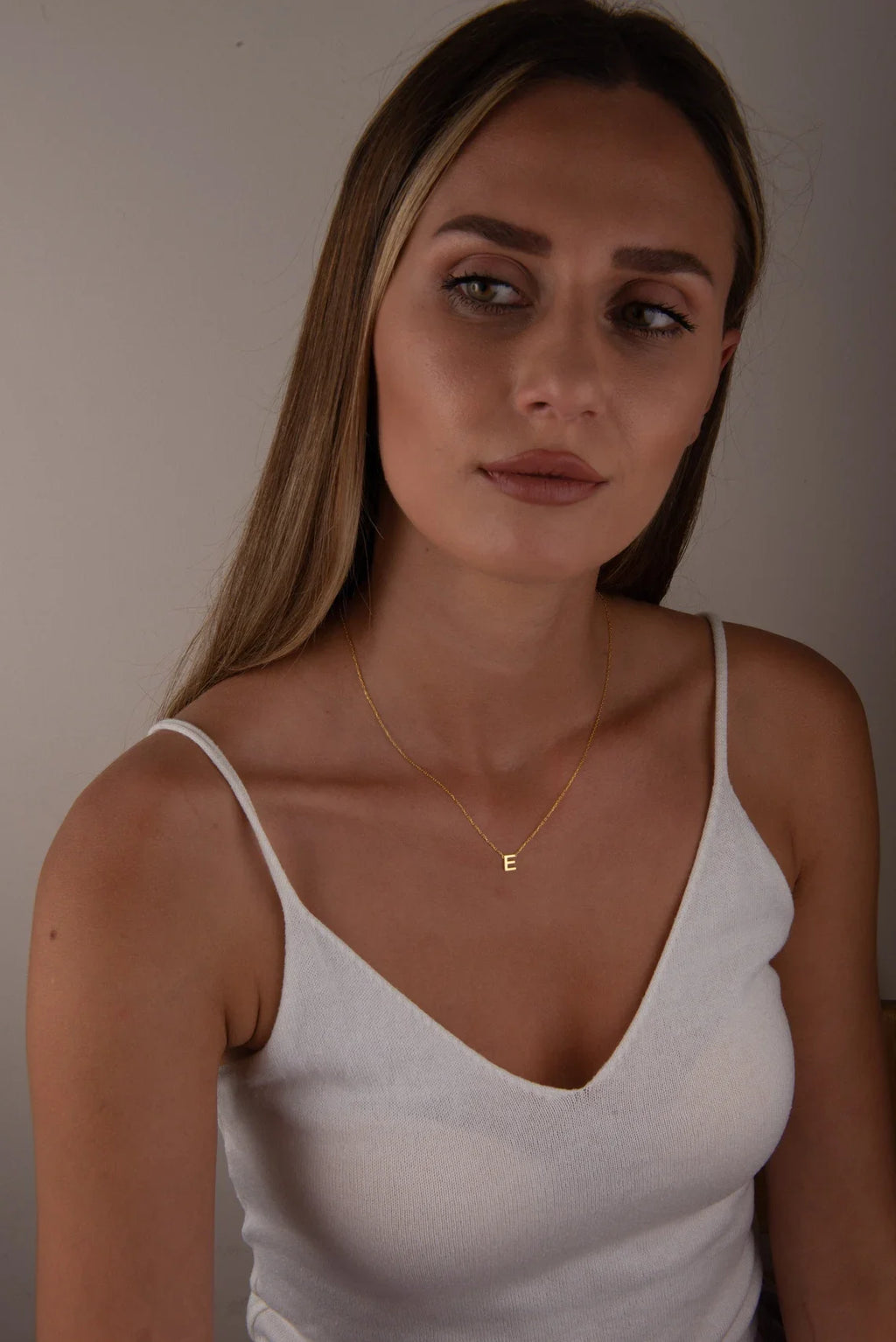 A-Z26 Initial Letters Necklace For Women Stainless Steel Jewelry Pendant Alphabet Single Name Choker Necklaces Dropshipping