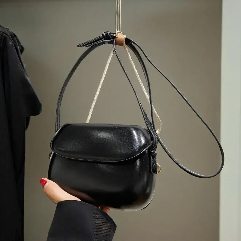 2024 Flap Crossbody Bags Women Mini PU Leather Shoulder Purses and Handbags for Girls Ladies Phone Simple Solid Designer Bag