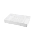 Adjustable 4-way expandable drawer organizer for kitchen utensils—versatile, large-capacity home storage box